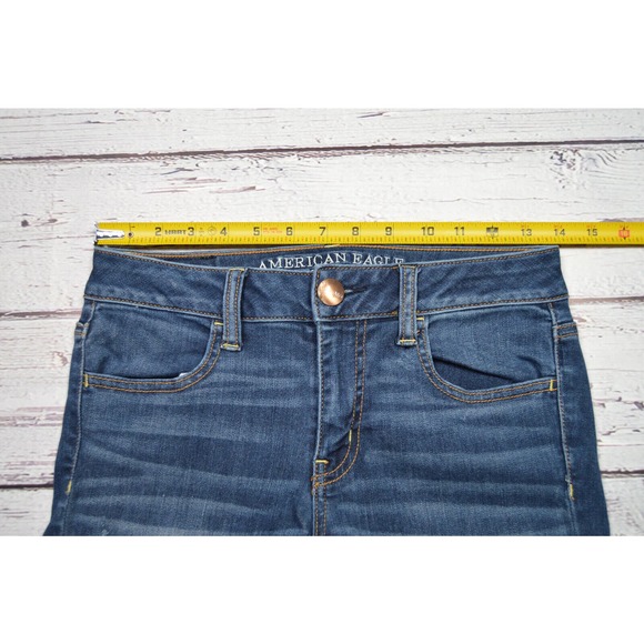 American Eagle Super Super Stretch Jegging Women's Juniors Size 4‎ Pre-Owned - Picture 7 of 16